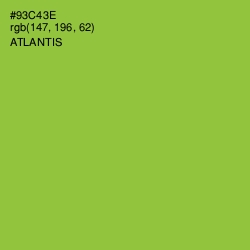 #93C43E - Atlantis Color Image