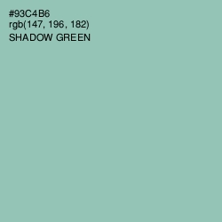 #93C4B6 - Shadow Green Color Image