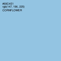 #93C4E1 - Cornflower Color Image