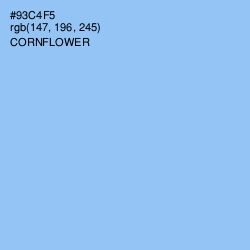 #93C4F5 - Cornflower Color Image