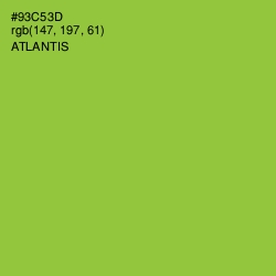 #93C53D - Atlantis Color Image