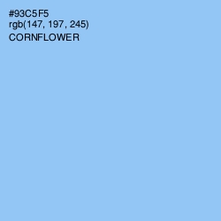 #93C5F5 - Cornflower Color Image