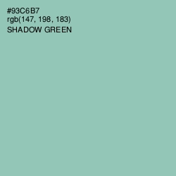 #93C6B7 - Shadow Green Color Image