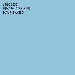 #93C6DC - Half Baked Color Image