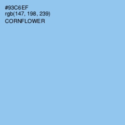 #93C6EF - Cornflower Color Image