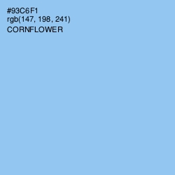 #93C6F1 - Cornflower Color Image