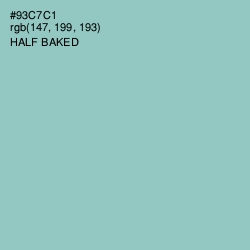 #93C7C1 - Half Baked Color Image