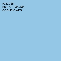 #93C7E5 - Cornflower Color Image