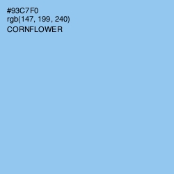 #93C7F0 - Cornflower Color Image