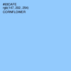 #93CAFE - Cornflower Color Image