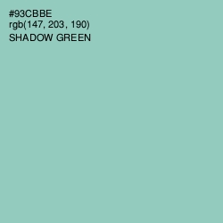 #93CBBE - Shadow Green Color Image