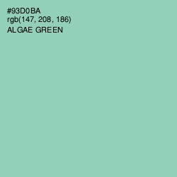 #93D0BA - Algae Green Color Image