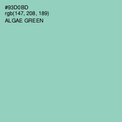 #93D0BD - Algae Green Color Image