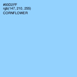 #93D2FF - Cornflower Color Image
