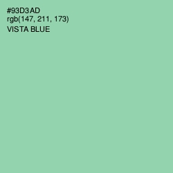 #93D3AD - Vista Blue Color Image
