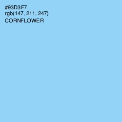 #93D3F7 - Cornflower Color Image