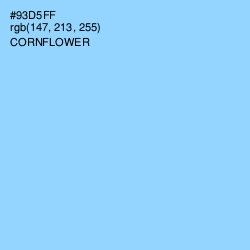 #93D5FF - Cornflower Color Image