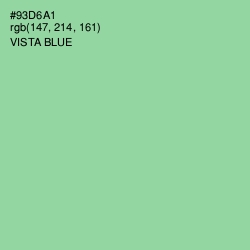 #93D6A1 - Vista Blue Color Image