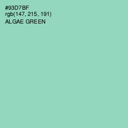 #93D7BF - Algae Green Color Image