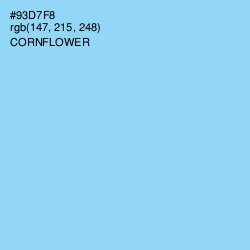#93D7F8 - Cornflower Color Image