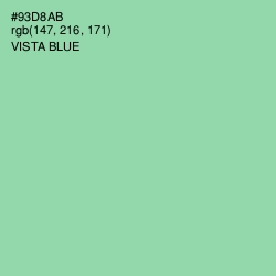 #93D8AB - Vista Blue Color Image