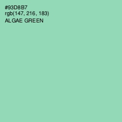 #93D8B7 - Algae Green Color Image