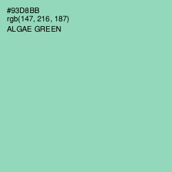 #93D8BB - Algae Green Color Image