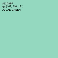 #93D8BF - Algae Green Color Image