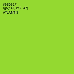 #93D92F - Atlantis Color Image