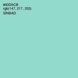 #93D9CB - Sinbad Color Image
