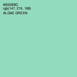 #93DBBC - Algae Green Color Image