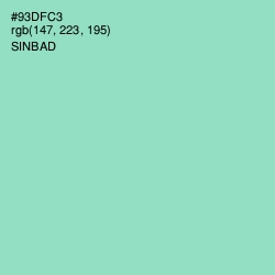 #93DFC3 - Sinbad Color Image