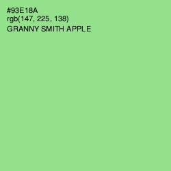 #93E18A - Granny Smith Apple Color Image