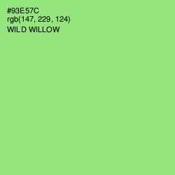 #93E57C - Wild Willow Color Image