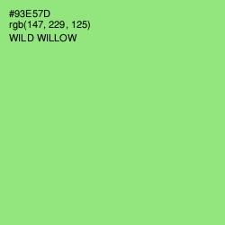 #93E57D - Wild Willow Color Image