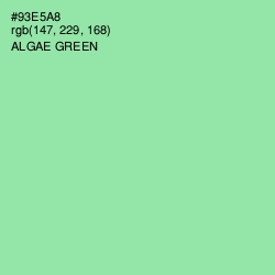 #93E5A8 - Algae Green Color Image