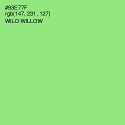 #93E77F - Wild Willow Color Image