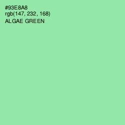 #93E8A8 - Algae Green Color Image