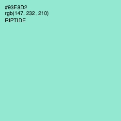 #93E8D2 - Riptide Color Image