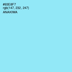 #93E8F7 - Anakiwa Color Image