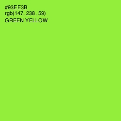 #93EE3B - Green Yellow Color Image