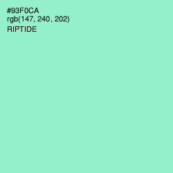 #93F0CA - Riptide Color Image