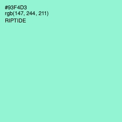 #93F4D3 - Riptide Color Image