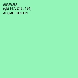 #93F6B8 - Algae Green Color Image