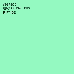 #93F9C0 - Riptide Color Image