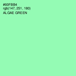 #93FBB4 - Algae Green Color Image