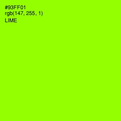 #93FF01 - Lime Color Image