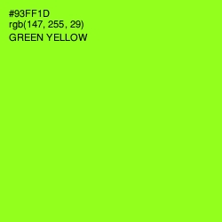 #93FF1D - Green Yellow Color Image