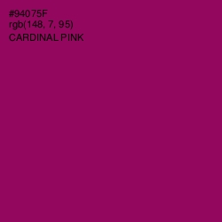 #94075F - Cardinal Pink Color Image
