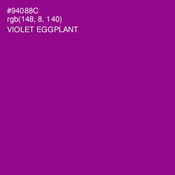 #94088C - Violet Eggplant Color Image